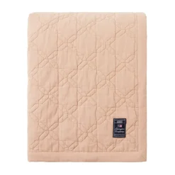 Couvre-lit Quilted Recycled Cotton 260x240 cm, Beige