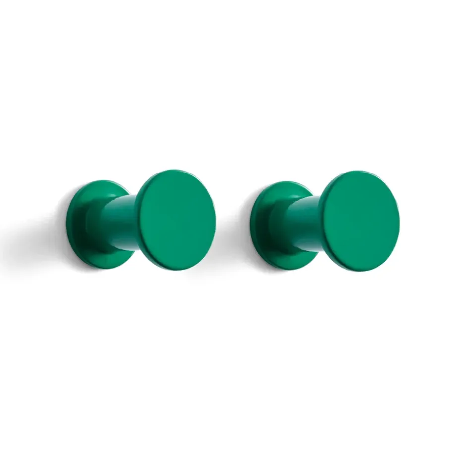 Crochets Bolt Ø2,8 cm, lot de 2, Green