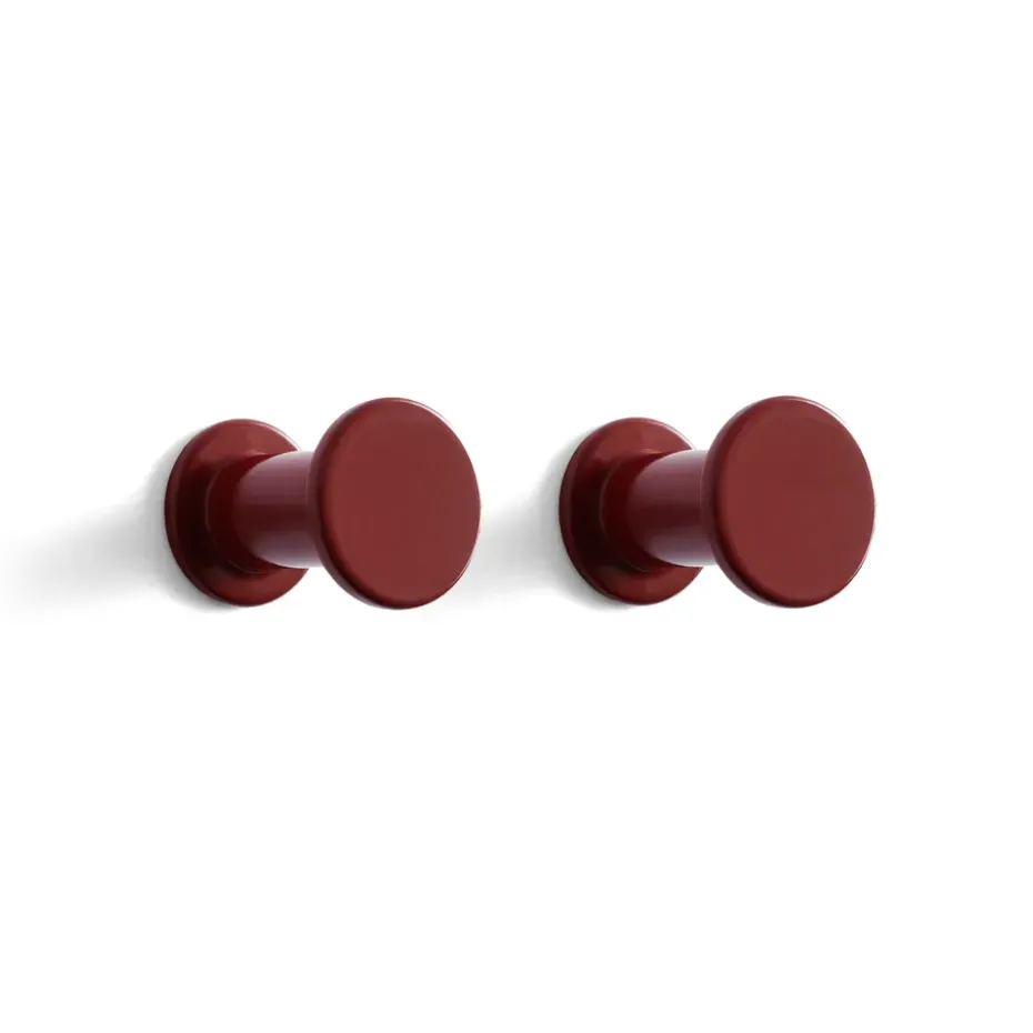 Crochets Bolt Ø2,8 cm, lot de 2, Red