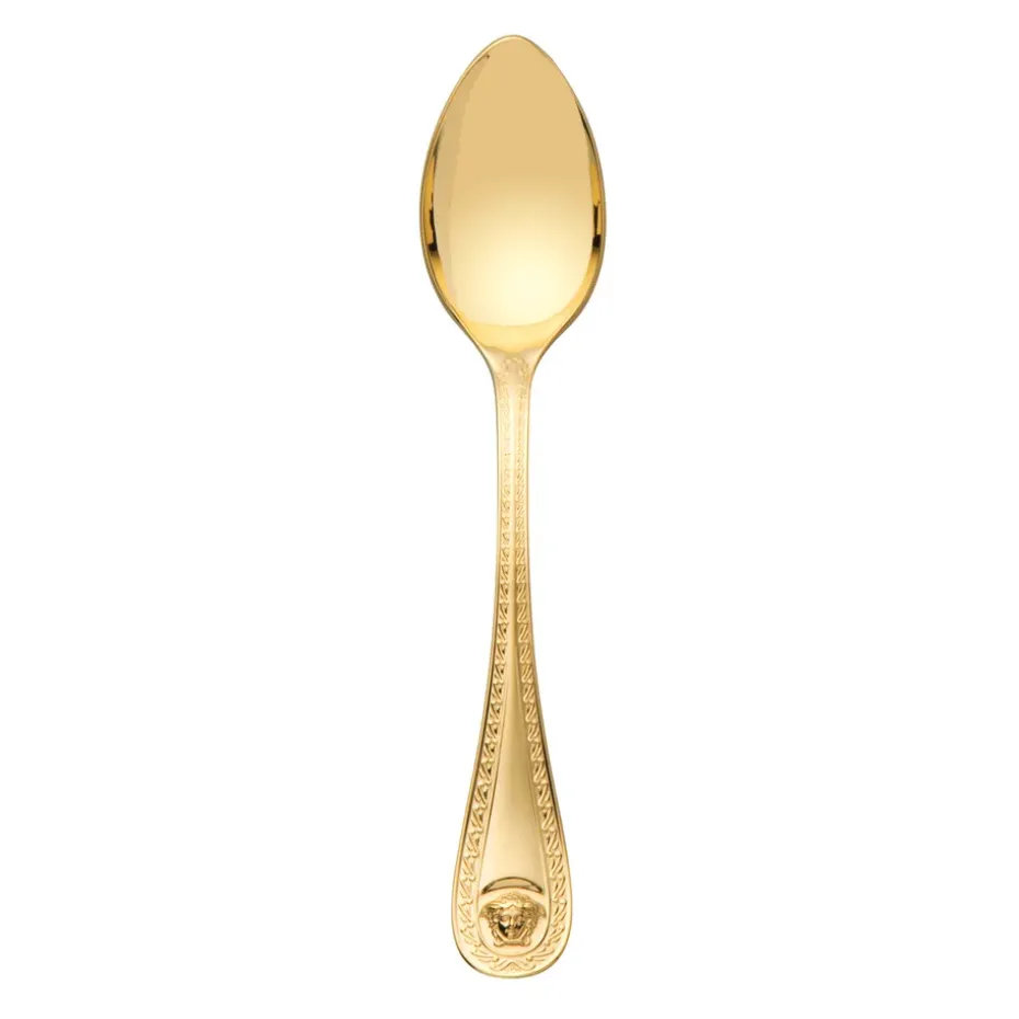 Cuillère à café Versace Medusa plaqué or, 14 cm