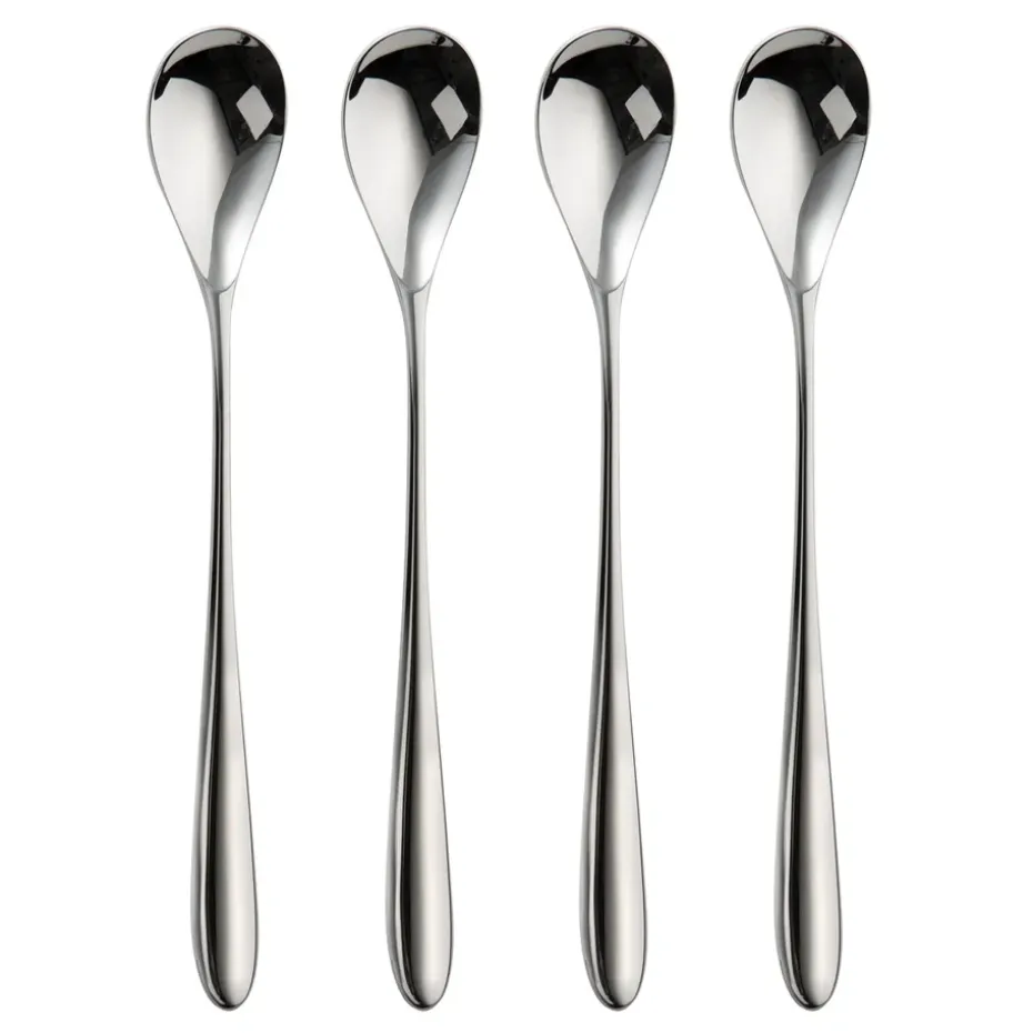 Cuillère à latte Bourton Bright 4 pièces, Acier inoxydable
