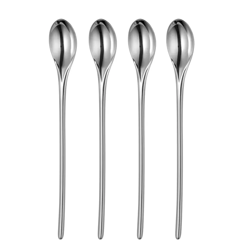 Cuillère à latte Bud Bright 4 pièces, Acier inoxydable