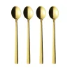 Cuillère à latte Raw Lot de 4, Gold