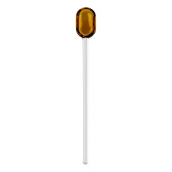Cuillère à latte verre Muurla 15,5 cm, Yellow-clear