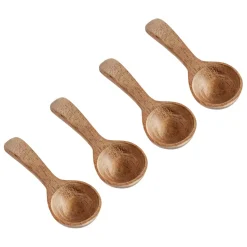 Cuillère à sel Muubs teak Lot de 4, Nature