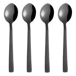 Cuillère à soupe Raw, lot de 4, Noir