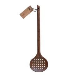 Cuillère à trous Satake 33,5 cm, Noyer
