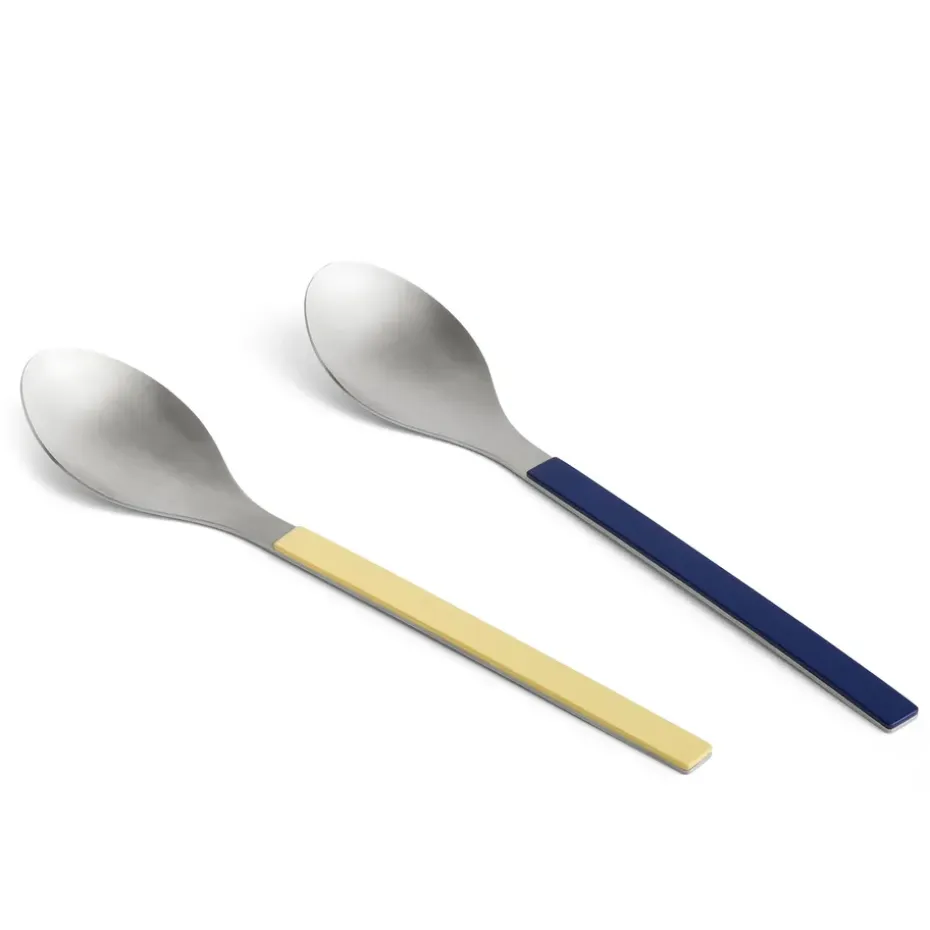 Cuillère de service MVS lot de 2, Dark blue-yellow