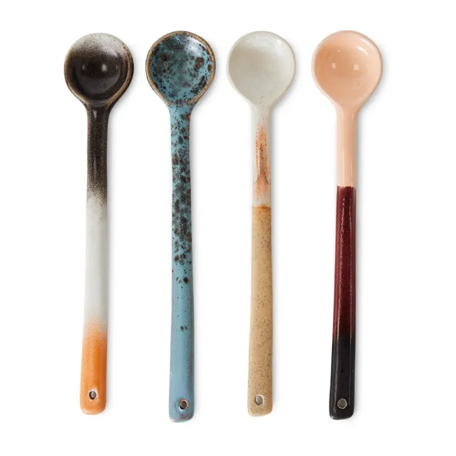 Cuillère en céramique 70's L lot de 4, Breeze