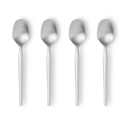 Cuillères à entrée-dessert Dorotea, lot de 4, acier inoxydable