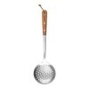 Écumoire en acier inoxydable 37,5 cm, Hêtre