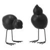 DBKD Décoration de Pâques Swedish Birds Lot de 2, Black