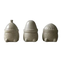 Décoration de Noël Hipster Triplets Lot de 3, Beige