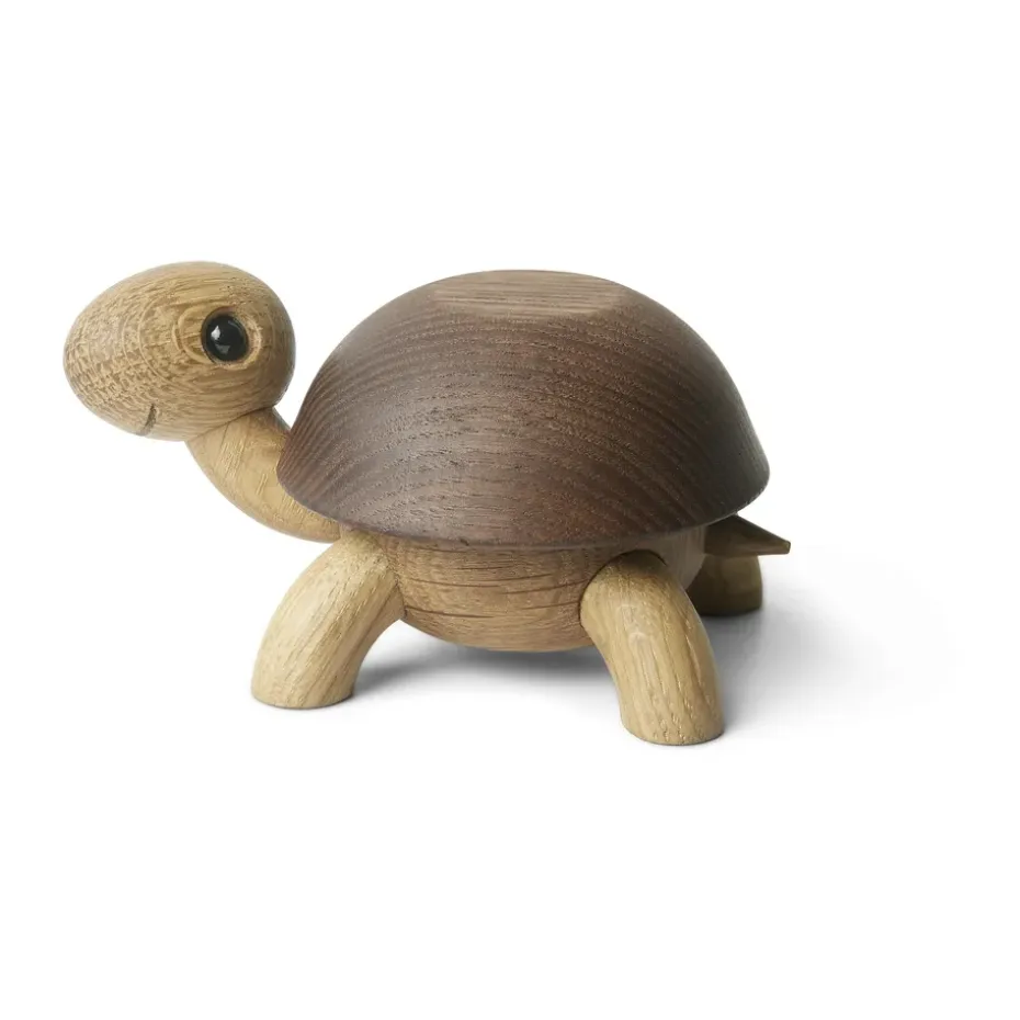 Décoration tortue Speedy 4 cm, Chêne-cendre