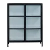 Depot vitrine 90x40x110 cm, Noir-blanc