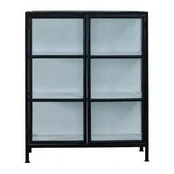 Depot vitrine 90x40x110 cm, Noir-blanc