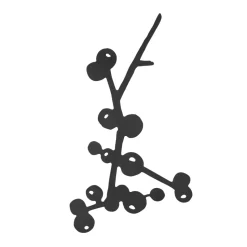 Dessous de plat Berry, Noir