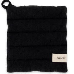 Dessous de plat Ernst coton, Noir
