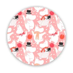 Dessous de plat Moomin Celebration Ø21 cm, Blanc-rose