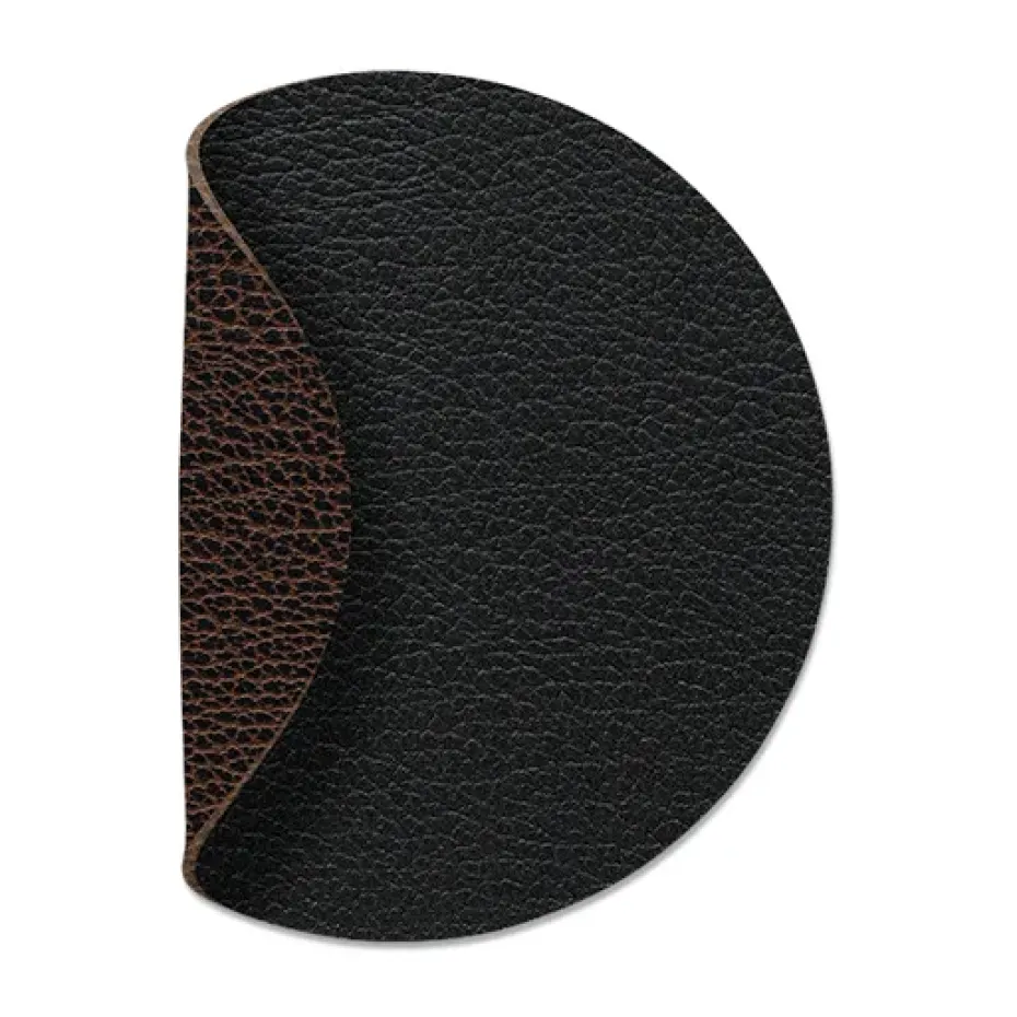 Dessous de verre Bull réversible circle 1 pièce, Noir-marron