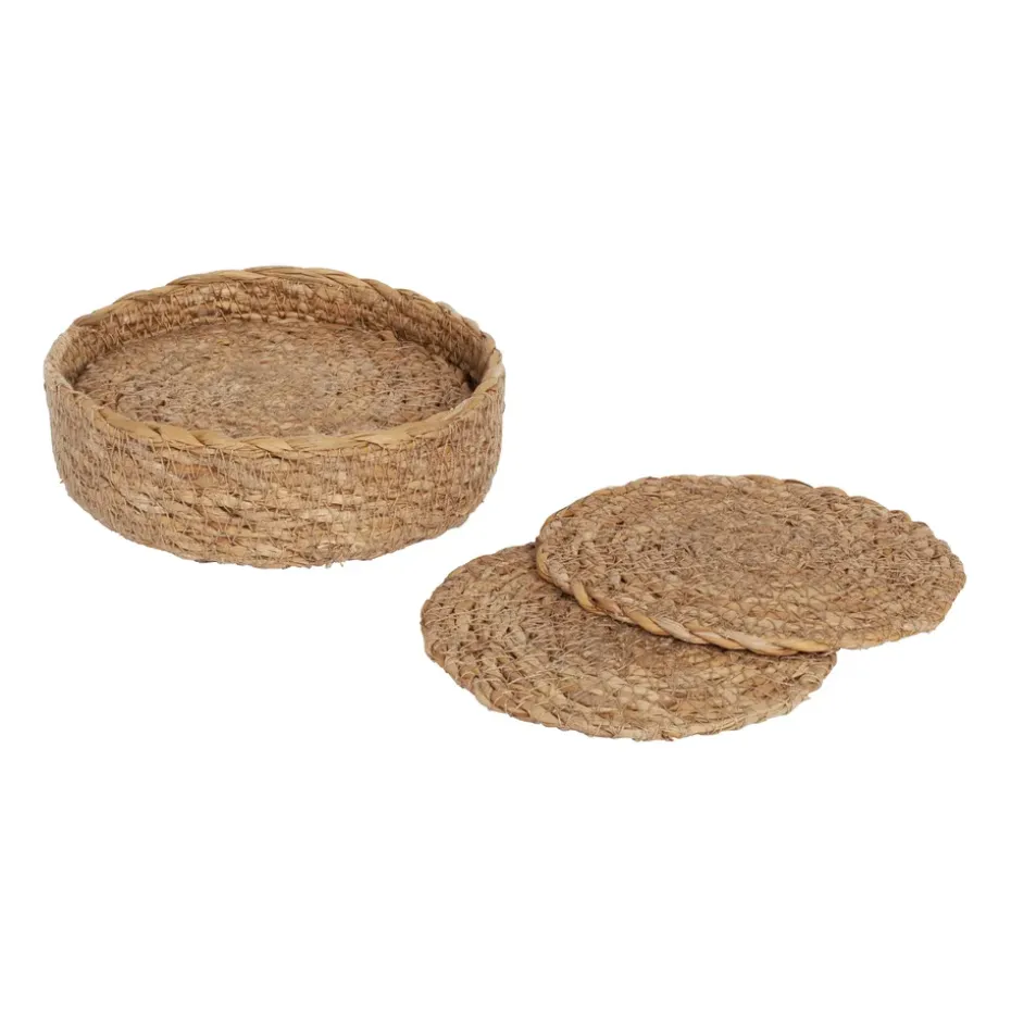 Dessous de verre Ella Ø10,5 cm Lot de 6, Natural