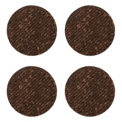 Dessous de verre en liège Dante Lot de 4, Marron
