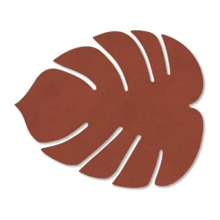 Dessous de verre Monstera Leaf Nupo, Sienna