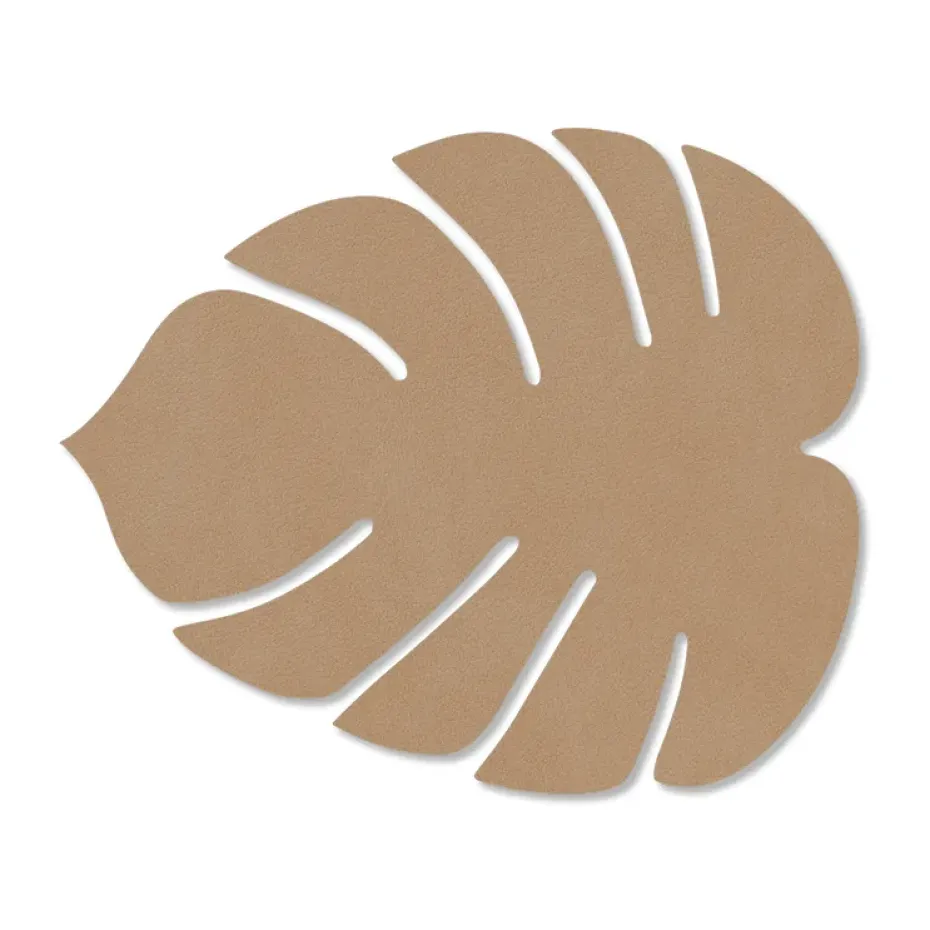 Dessous de verre Monstera Leaf Nupo, Nougat
