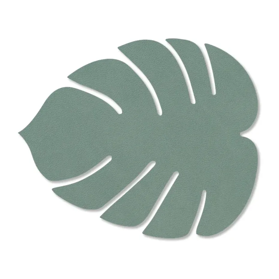 Dessous de verre Monstera Leaf Nupo, Vert pastel