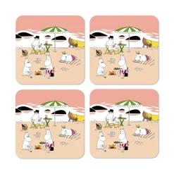 Dessous de verre Mumin été 2021 Lot de 4, Abricot-sand