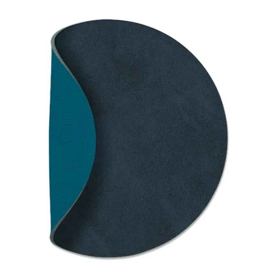 Dessous de verre Nupo circle réversible 1 pièce, Midnight blue-petrol