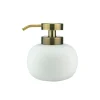 Distributeur de savon Lotus bas, blanc