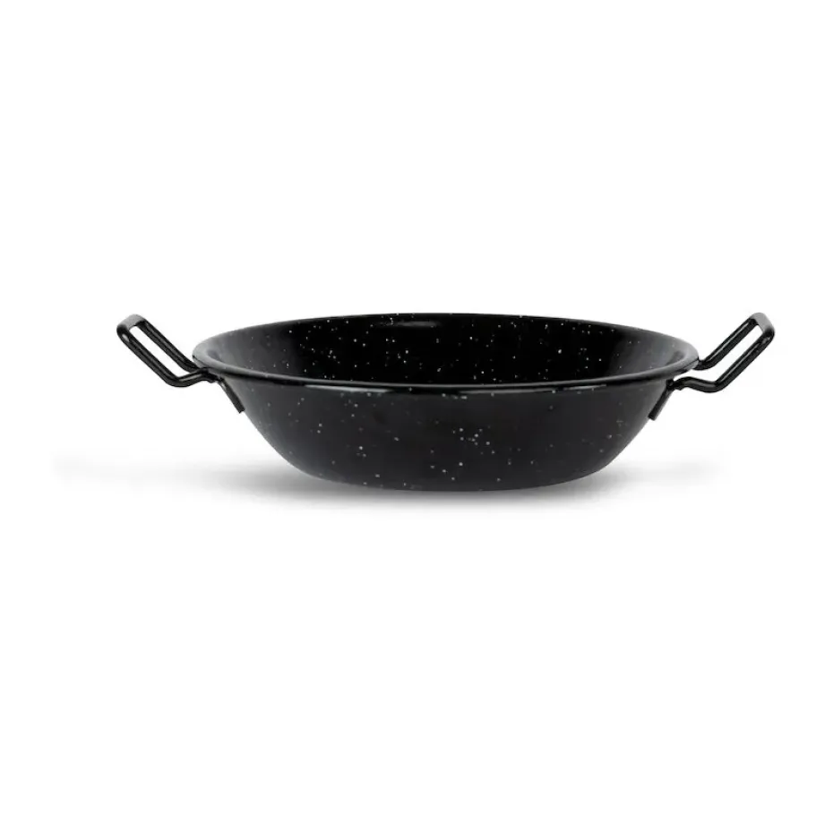 Doris wok émaillé petit Ø23.5 cm, Noir