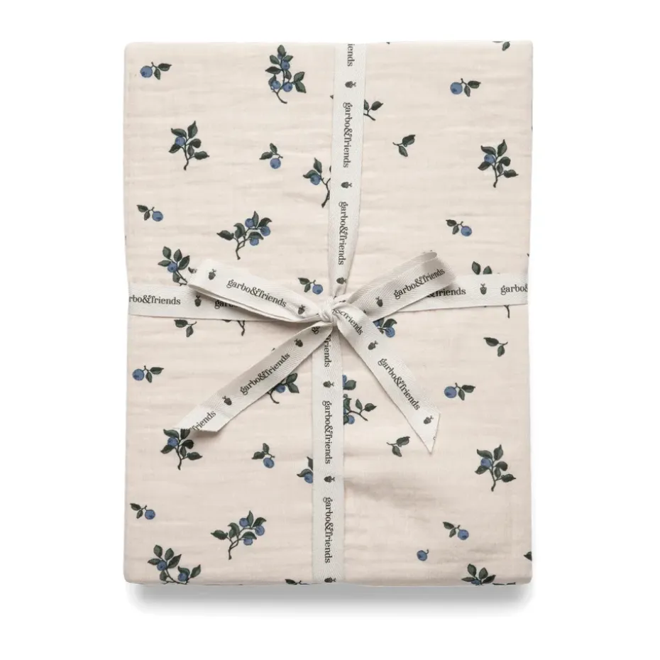 Drap-housse Blueberry Muslin, 90x200x30 cm