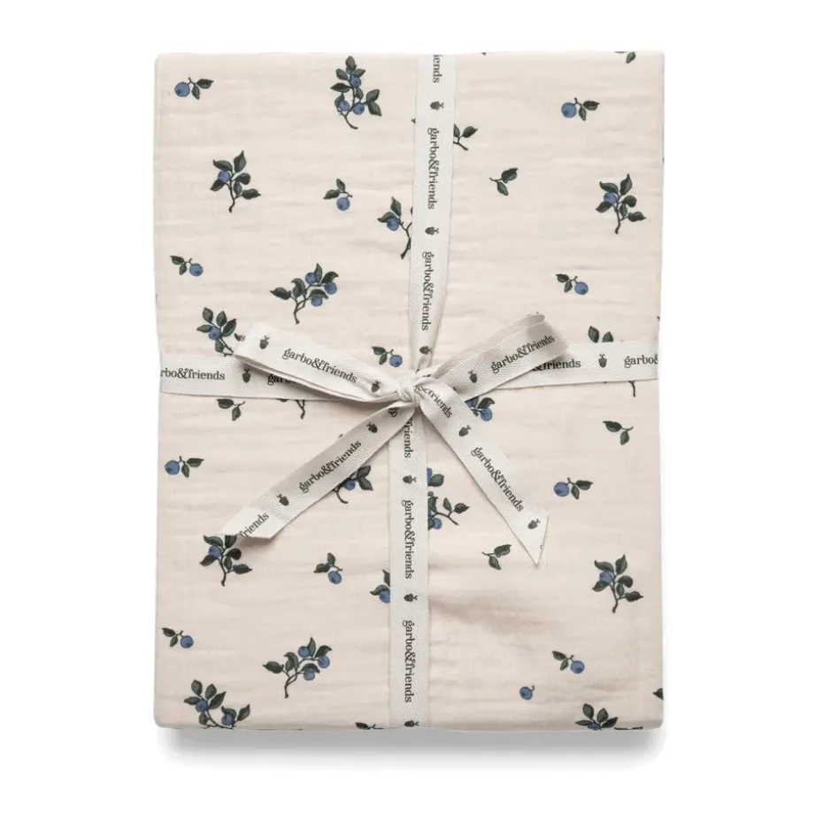 Drap-housse Blueberry Muslin, 180x200x30 cm