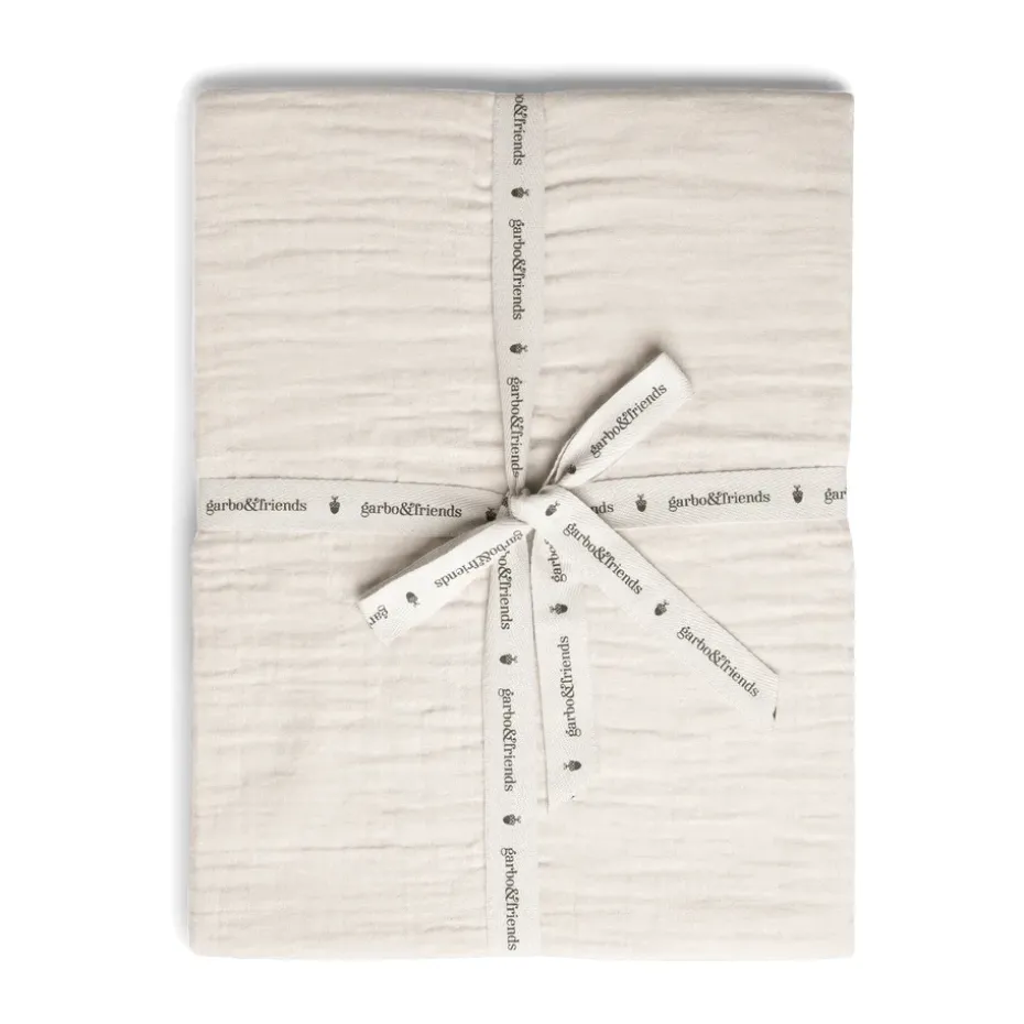 Drap-housse Eggshell Muslin, 90x200x30 cm