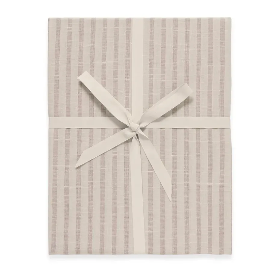 Drap-housse Stripe Mauve, 60x120x20 cm