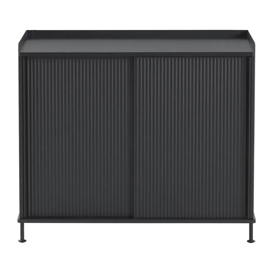 Enfold Sideboard 100x45x85 cm, Black-anthracite black