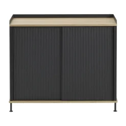 Enfold Sideboard 100x45x85 cm, Laquered oak-anthracite black