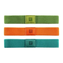 Ensemble de bandes élastiques pour accessoires sous vide Zwilling, Bleu-vert-orange