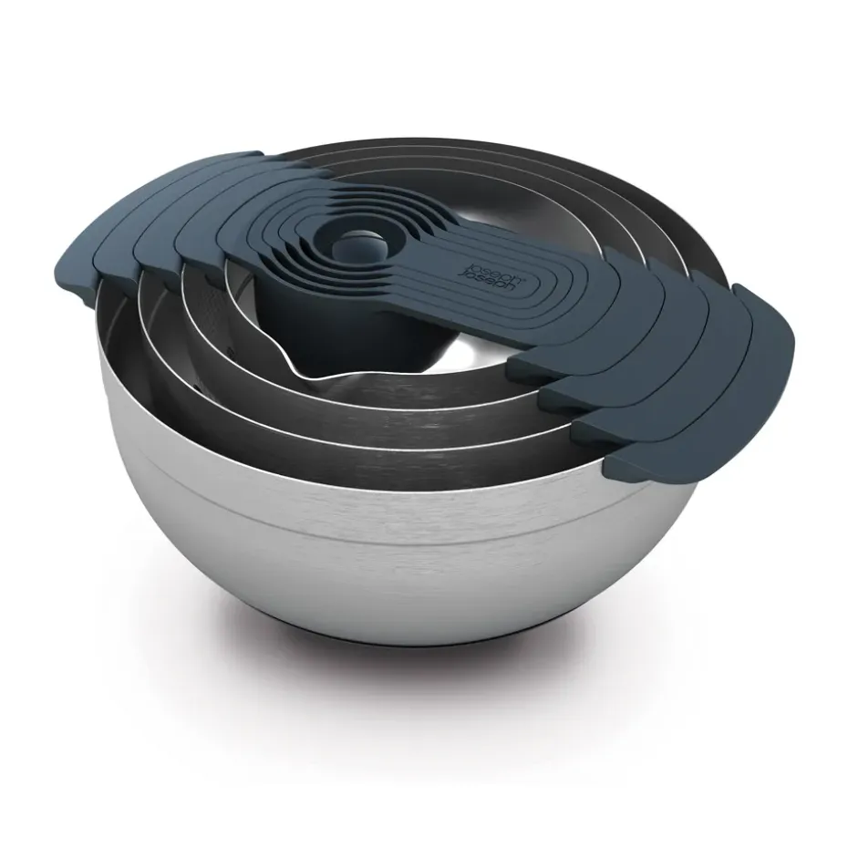 Ensemble de bols Nest, 9 pièces, Acier inoxydable