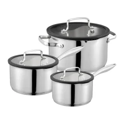 Ensemble de casseroles Karla 3 pièces, Silver