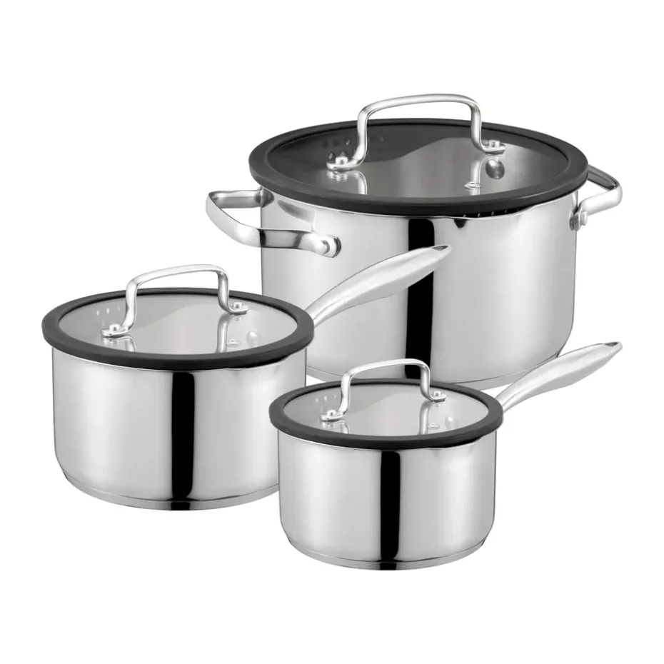 Ensemble de casseroles Karla 3 pièces, Silver