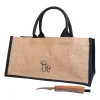 Ensemble de couteau et sachet pour champignons Karl-Johan, Beige-noir