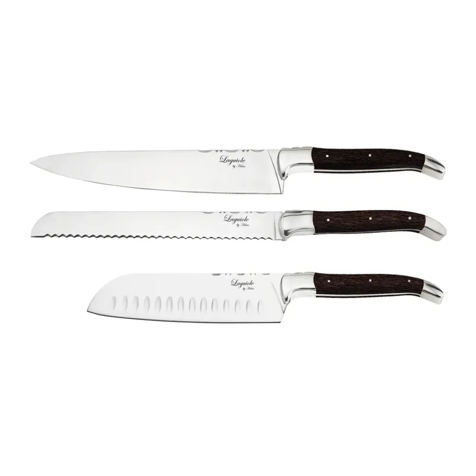 Ensemble de couteaux de chef Laguiole By Hâws 3 pièces, Wengé