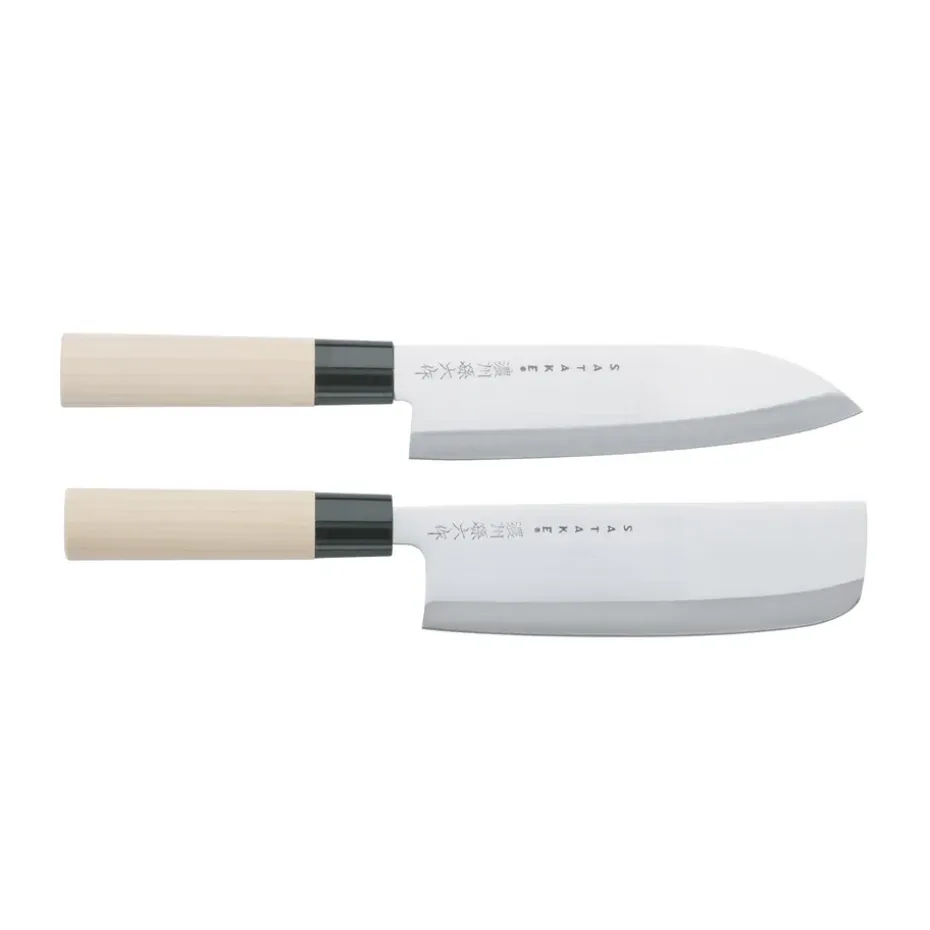 Ensemble de couteaux santoku & nakiri Satake Houcho, 2 pièces