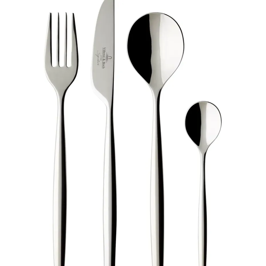 Ensemble de couverts Metro Chic 24 pièces, Acier inoxydable