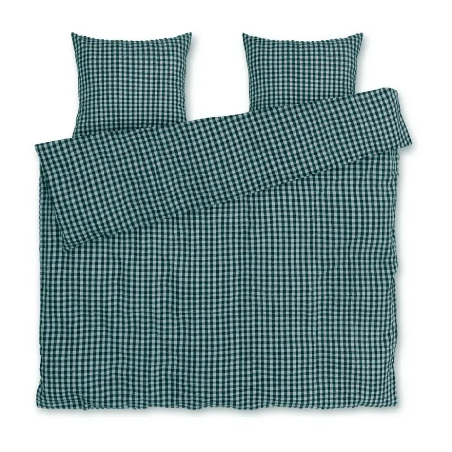 Ensemble de lit Bæk&Bølge 220x220 cm, Vert-bleu clair