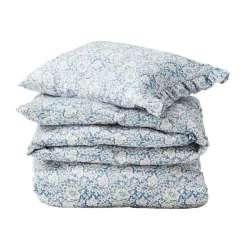 Ensemble de lit Blue Floral Printed Cotton Sateen, 50x60 cm, 220x220 cm