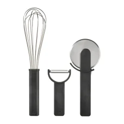 Ensemble d'ustensiles de cuisine Singles 3 pièces, Noir
